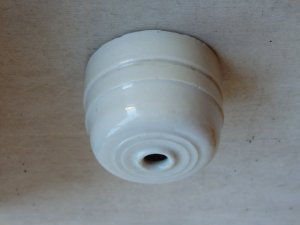 画像1: フランスアンティーク　陶器　シーリングキャップ　メダリオン