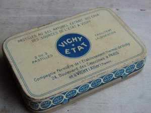 画像2: フランスアンティーク　缶 ティン缶 小物入れ缶ケース　VICHY