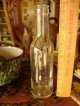 フランスアンティーク　ガラス瓶　エンボス　ボトル　
