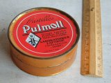 画像: フランスアンティーク　円形型缶ケース　Pulmoll　赤色