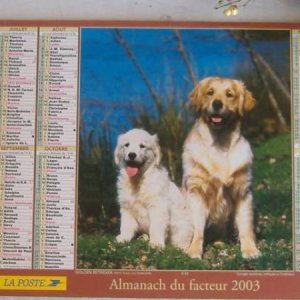 画像: カレンダー　フランス  2003