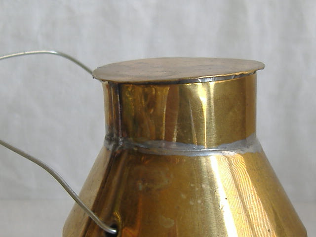 画像: キッチン雑貨　ポットカップ蓋つき　真鍮製