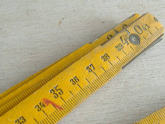 画像: インテリア雑貨　定規1メートルスケール木製