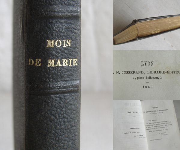 画像: フランスアンティーク古本洋書1868年MISSEL