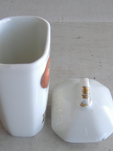 画像: フランスアンティークミニ小物入れ陶器製98g