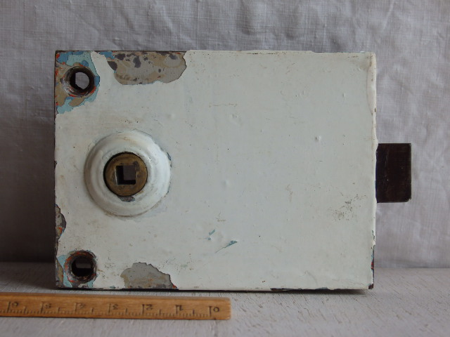 画像1: インテリア雑貨　鉄製アンティークドアロック実用可能