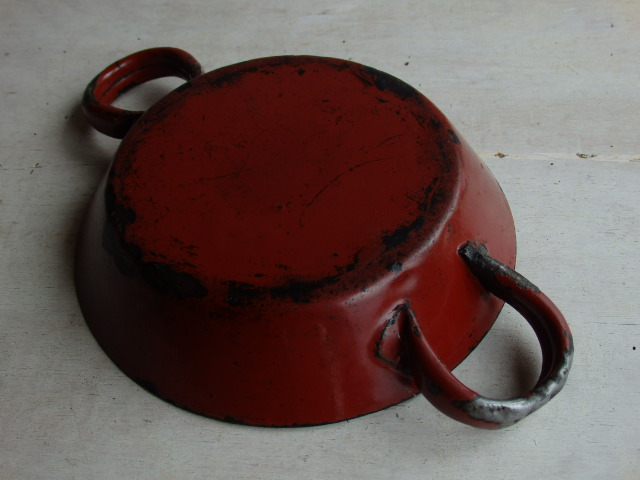 画像: キッチン雑貨エナメル製両手手持ち付きミニ鍋