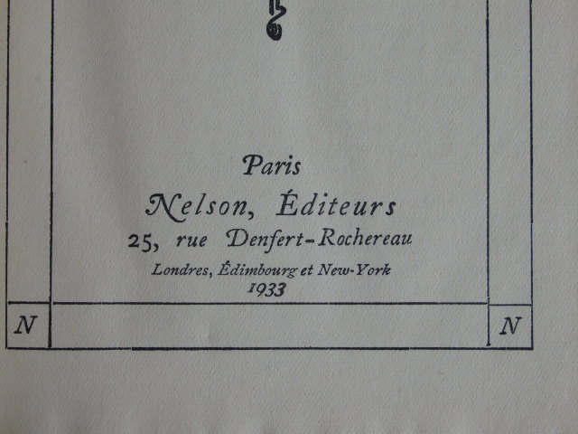 画像:  ネルソンNELSON 　素敵な洋書　1933年