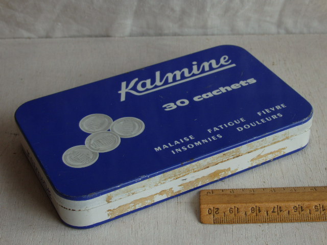 画像1: フランスアンティーク　KALMINE 　PARIS　小物入れ缶ケース