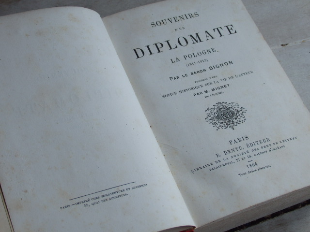 画像: フランスアンティーク 素敵な洋書 古書 本 ブック　1864年