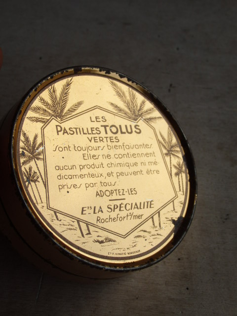 画像: フランスアンティーク　缶 ティン缶 　PARIS　小物入れ缶ケース