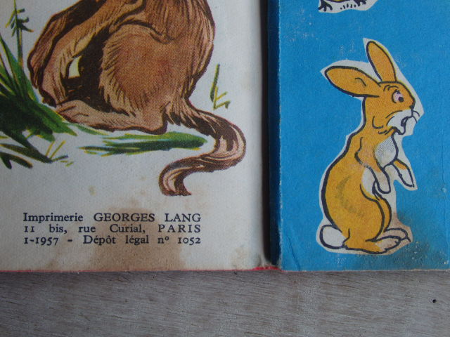 画像: 児童絵本　こども　えほん　動物　PARIS　1957年