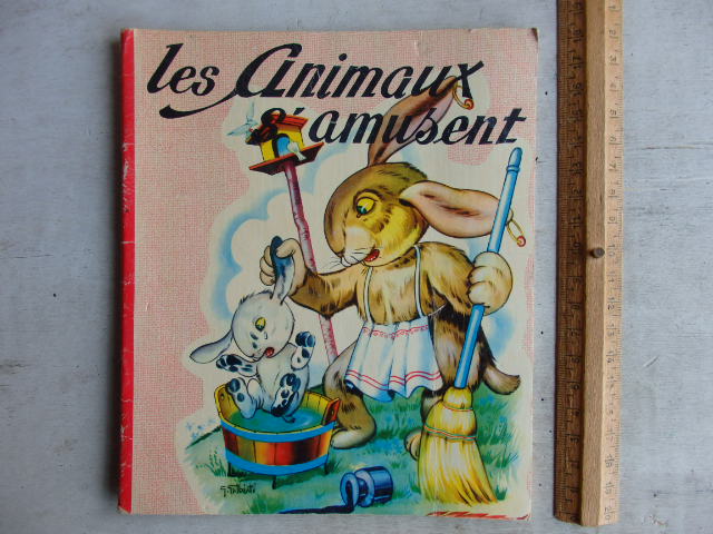画像1: 児童絵本　こども　えほん　動物　PARIS　1950年