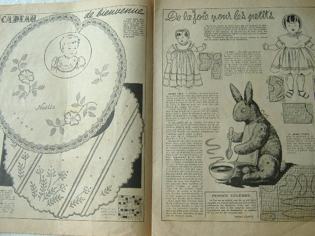 画像: アンティーク雑貨　フランス雑誌　1952年　16ページ