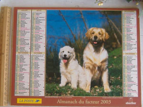 画像1: カレンダー　フランス  2003