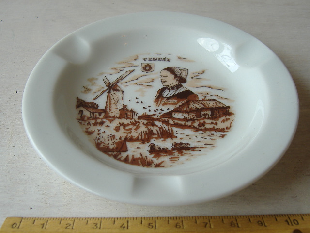 画像1: フランスアンティーク　リモージュ焼き灰皿