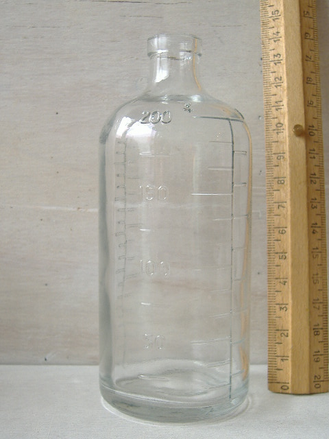画像: フランスアンティーク　ガラス瓶　ボトル